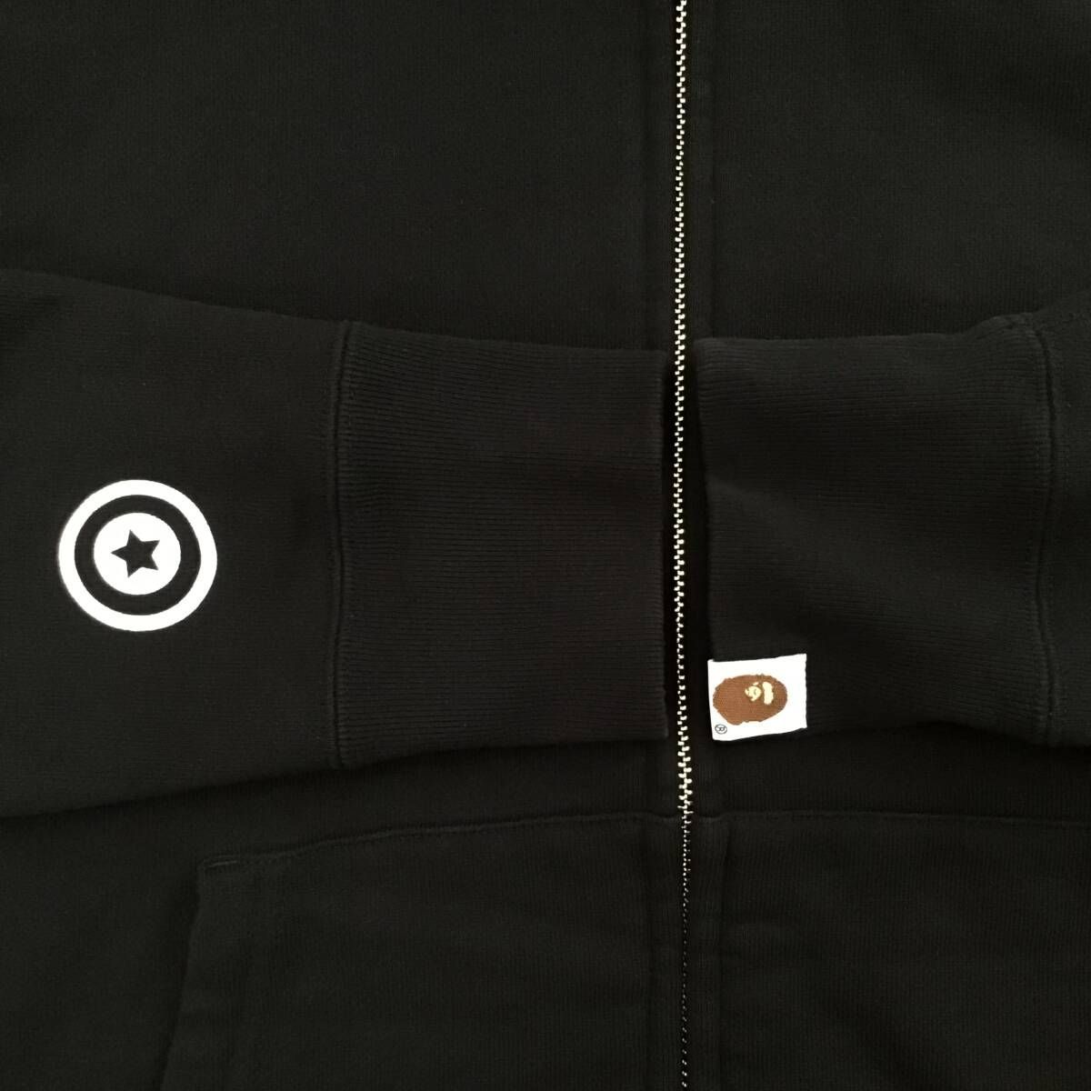 タイガー パーカー Sサイズ Black a bathing ape BAPE Tiger full zip