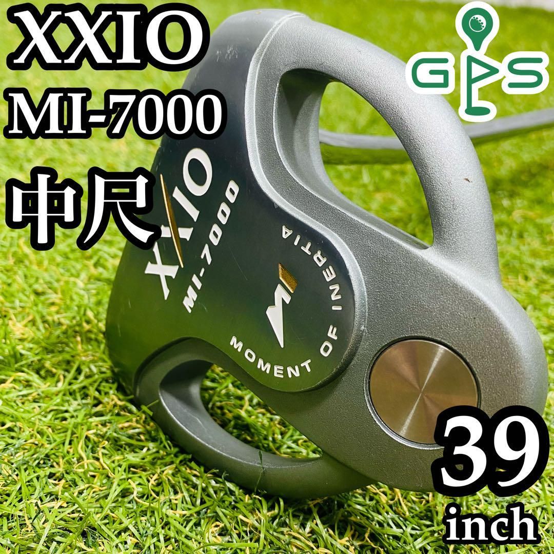 【良品】ゼクシオ MI-7000 ロングパター メンズ 右 39インチ 中尺 激レア】ゼクシオ MI-7000 ネオマレット パター 中尺 39インチ