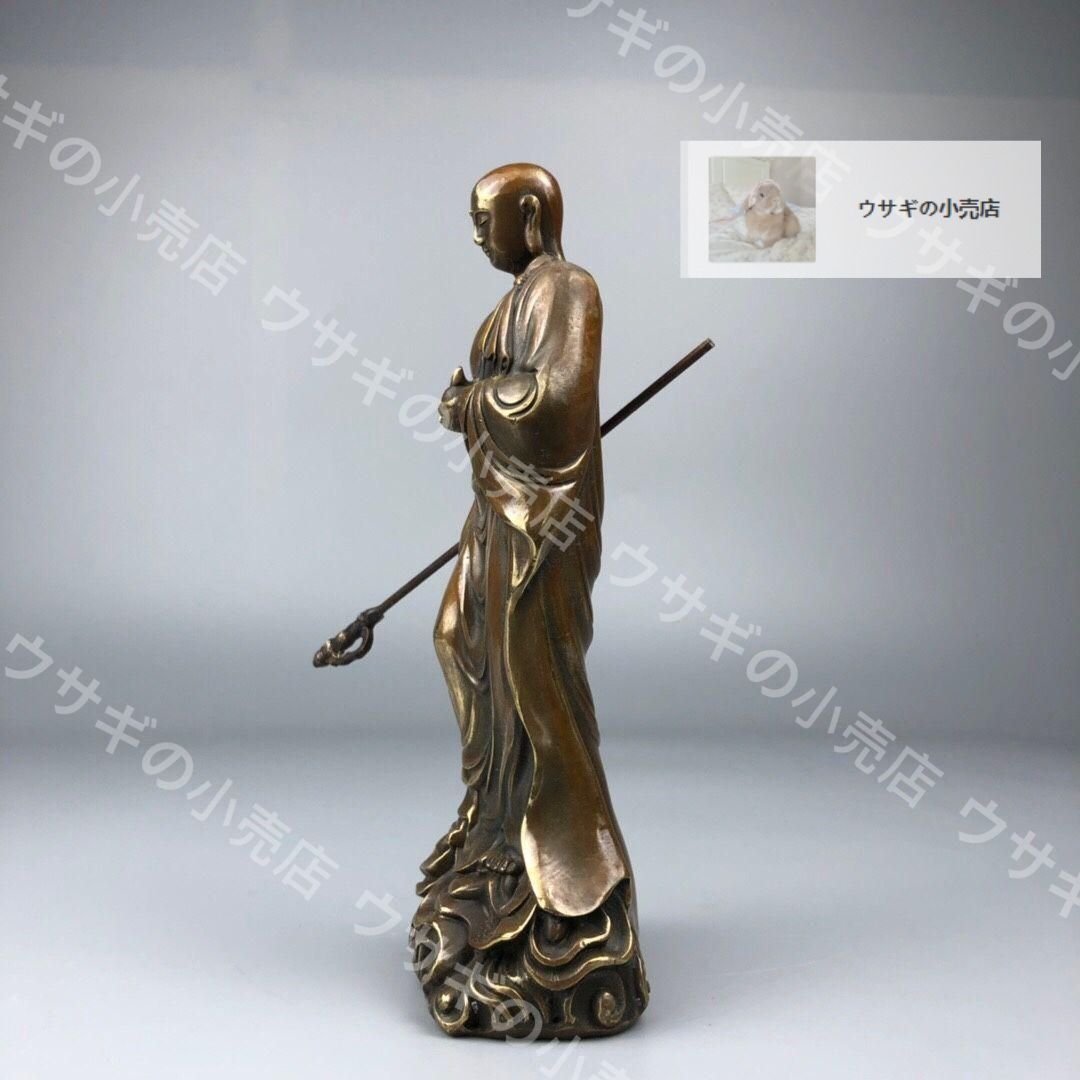 地蔵王仏像   銅製  工芸品  美術品 置物 新品・未使用】銅器 地蔵王仏像 工芸品 美術品 置物 - メルカリ