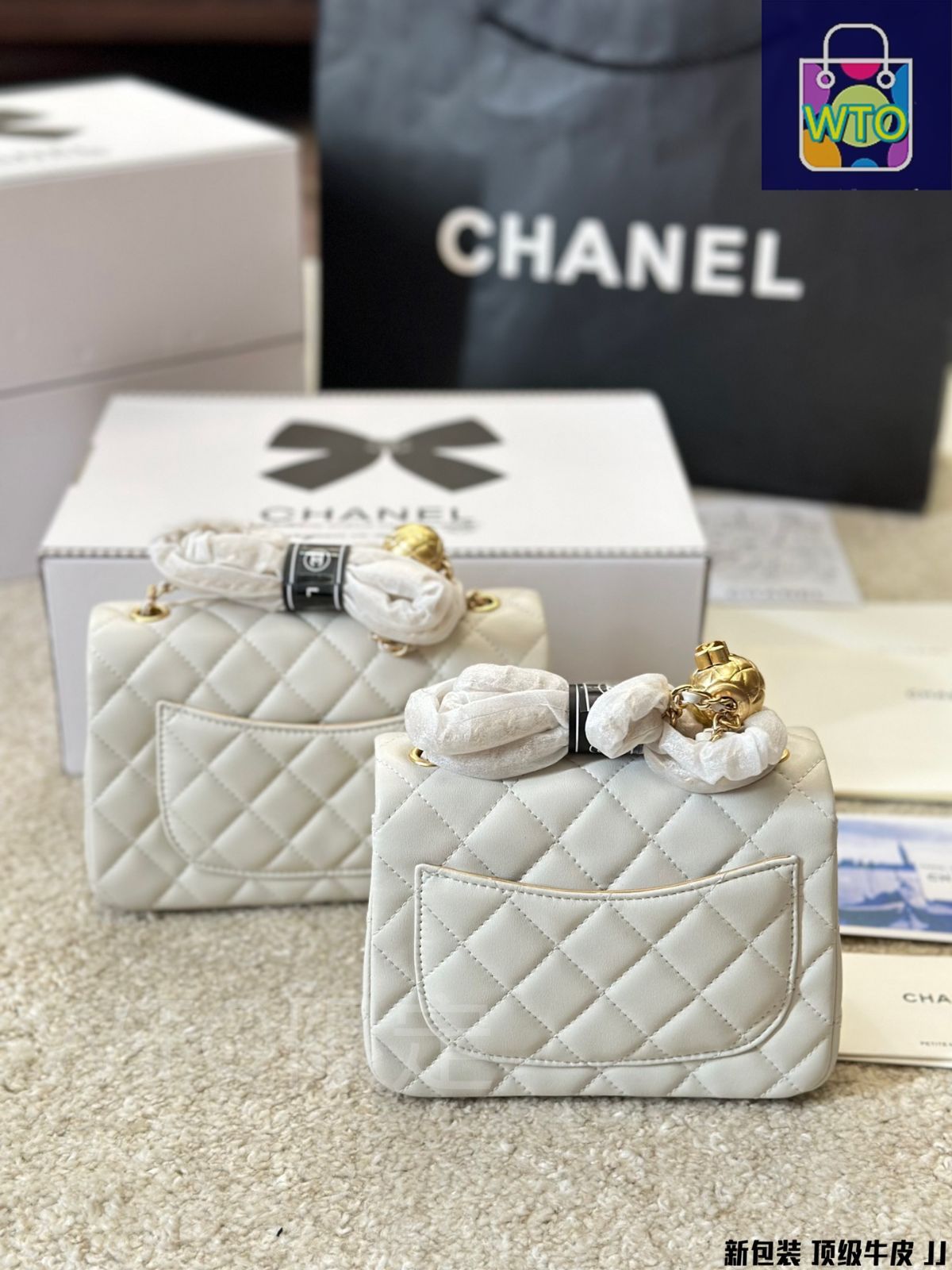【CHANEL】シャネル ラウンドフラップバッグ★round flap bag 今日特価】Chanel Gold Ball Square Flap Bag - シャネル