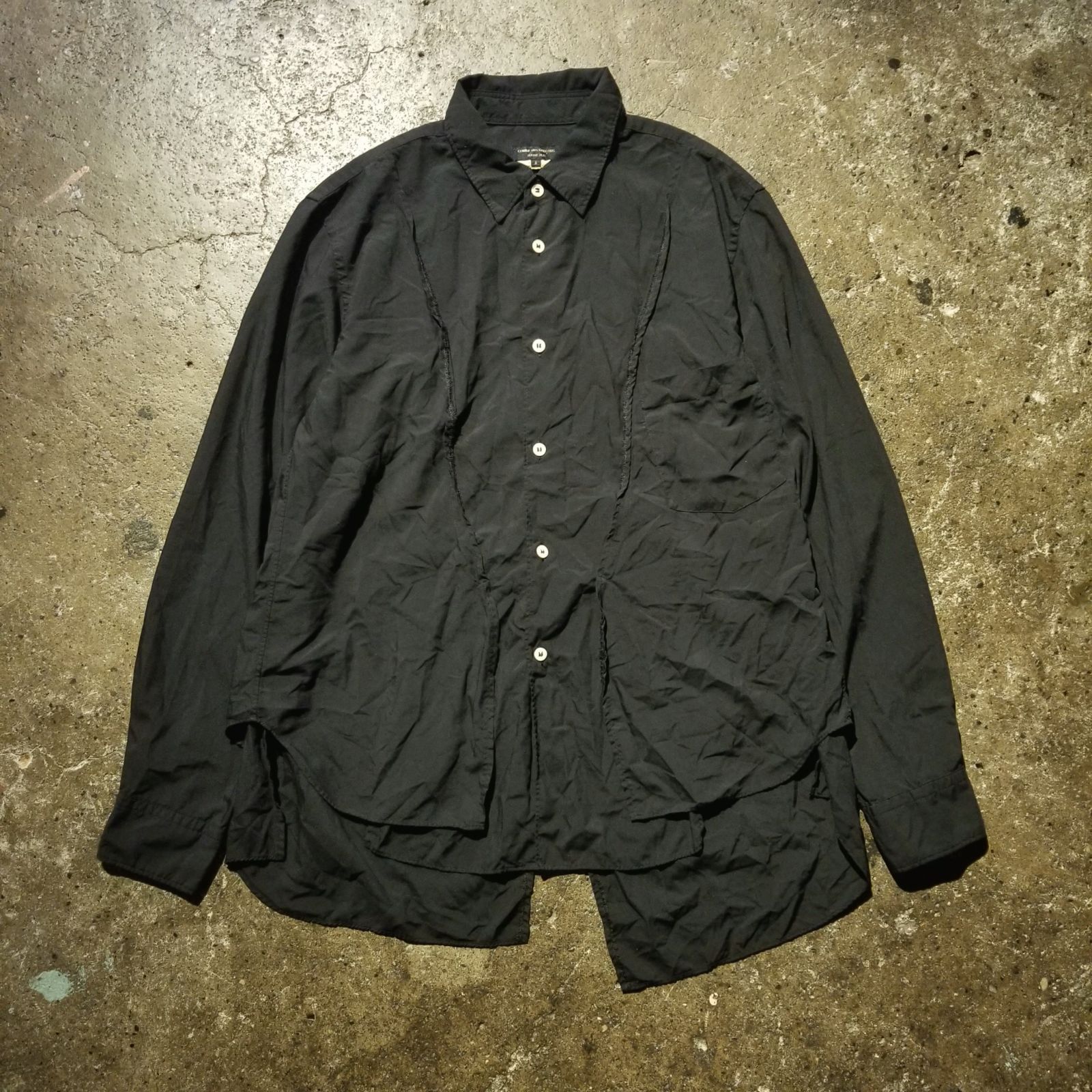 COMME des GARCONS HOMME PLUS 24ss エステル縮絨 ドッキング