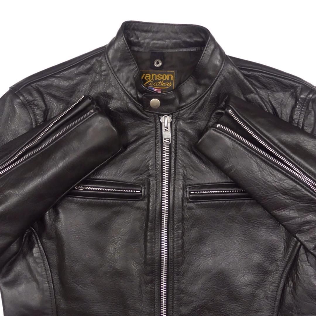 USA製 VANSON バンソン S ライダース シングル 36 HH9666 USA製 VANSON バンソン S ライダース シングル 36 HH9666 - メルカリ