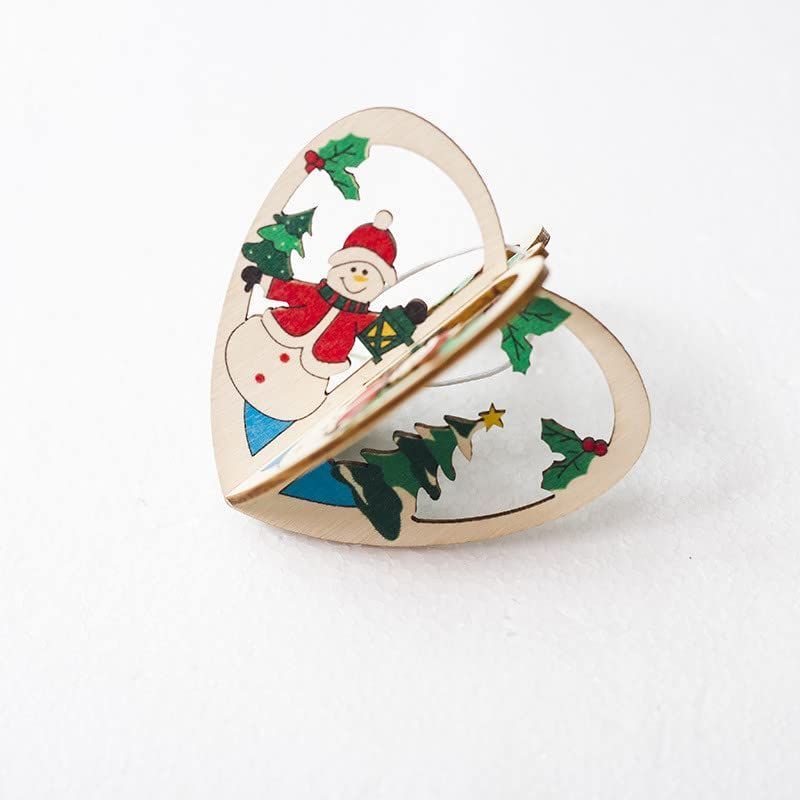 しょりん❣️おめ目ぱっちりさんサンタクリスマス❣️ツリー、リース❁⃘*.゜ 数量限定】4件セット オーナメント 木製 リース 飾り付け