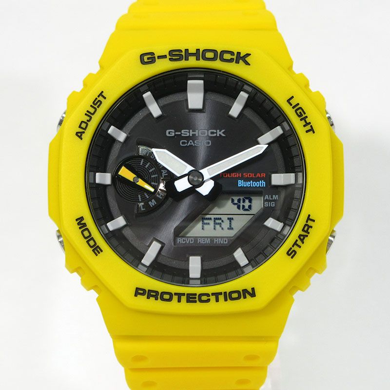 三重本店 CASIO | カシオ 腕時計 GA-B2100C-9AJF G-SHOCK ANALOG-DIGITAL 2100 Series アナデジ表示 タフソーラー ブラック×イエロー 131