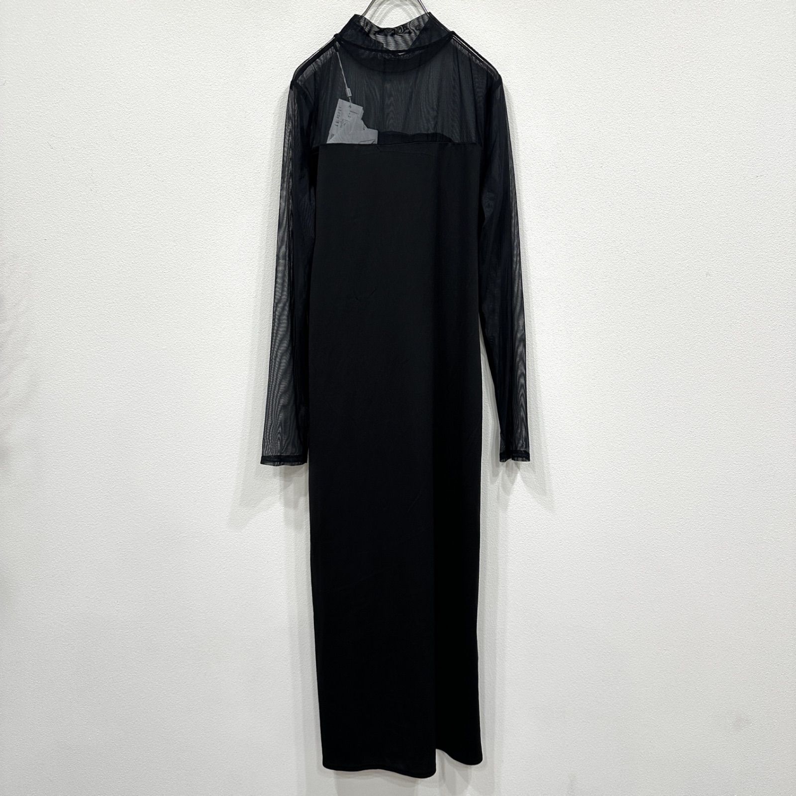 アメリビンテージ　ワンピース　シースルー　Mサイズ 新品 AMERI Mサイズ ワンピース 黒 アメリビンテージ 桐谷美玲