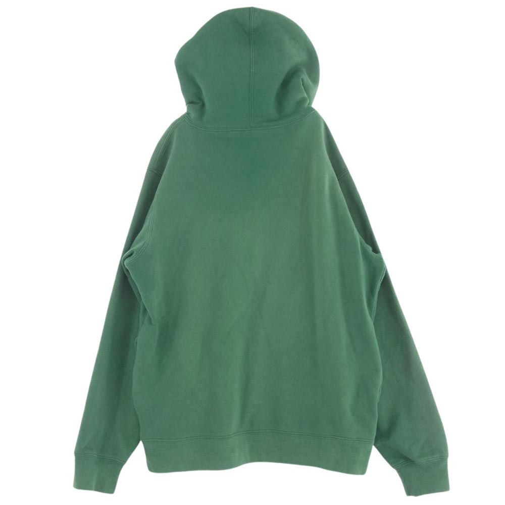 Supreme シュプリーム パーカー 18SS Corner Label Hooded Sweatshirt コーナーラベル フーデッド スウェット パーカー グリーン系【中古】