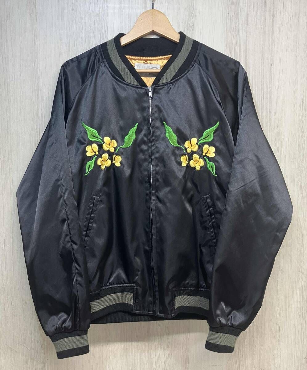 HK2 花澤香菜 20周年 記念 スカジャン メンズ Sサイズ ブラック 刺繍