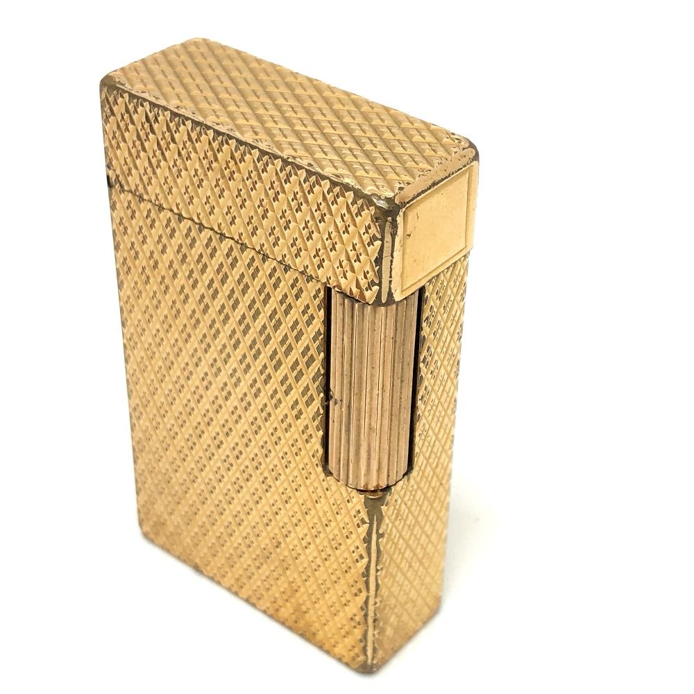 メタル テクスチャーライターデュポン Dupont デュポン ライター ライン1 ロング スクエア メタル