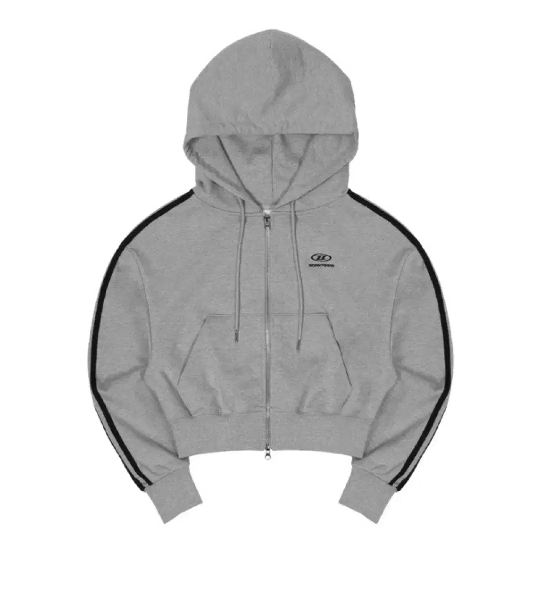 BORN TO WIN トラックLINE クロップドパーカー