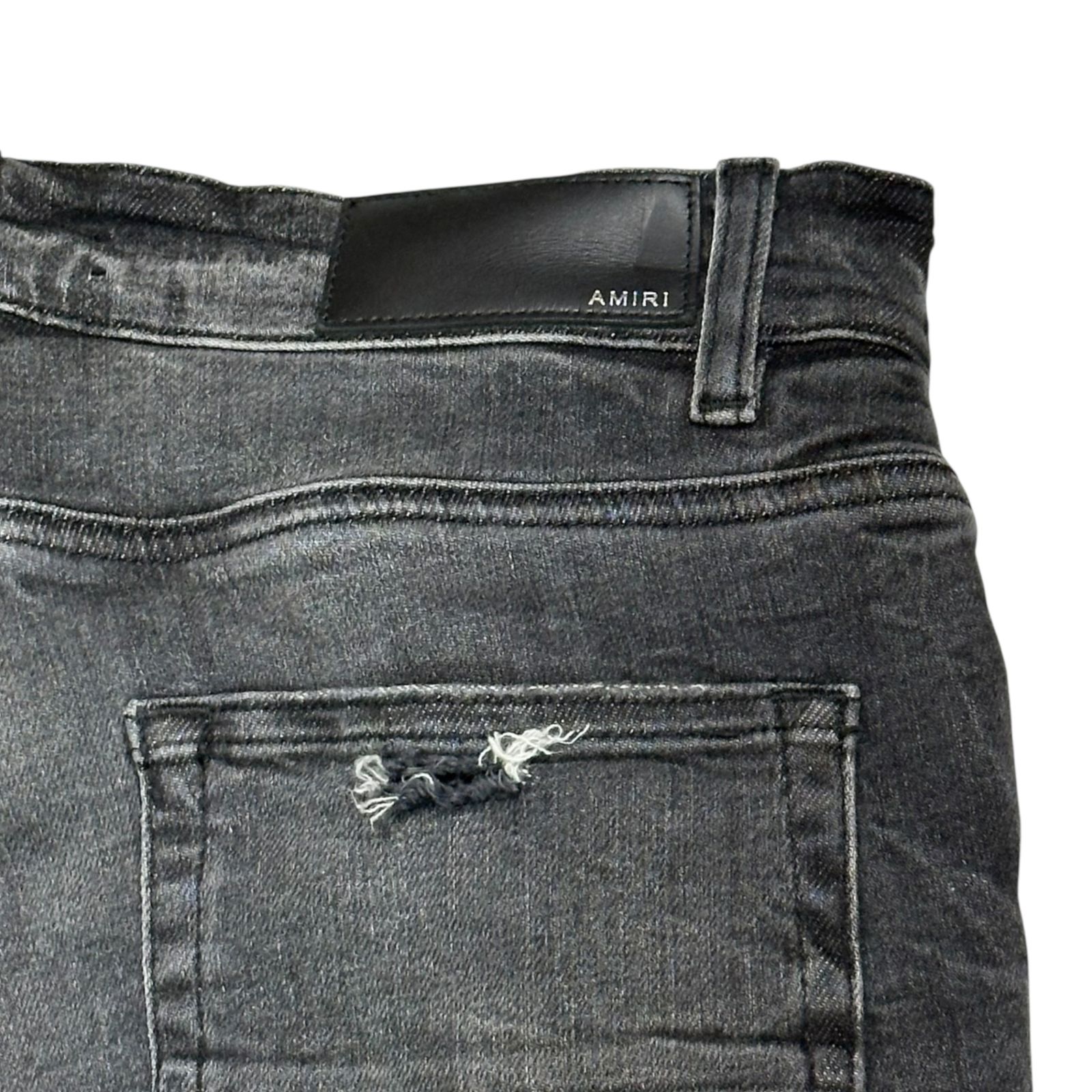 AMIRI(アミリ) Used Black Skinny Denim Pants ユーズド加工