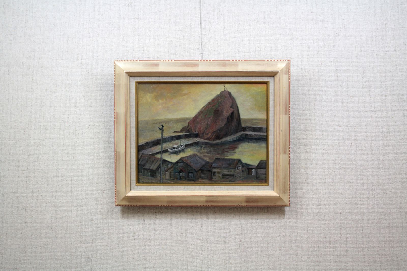 石井公彦『岩かげの漁港』油彩画【真作保証】 絵画 石井公彦『岩かげの漁港』油彩画【真作保証】 絵画 - メルカリ
