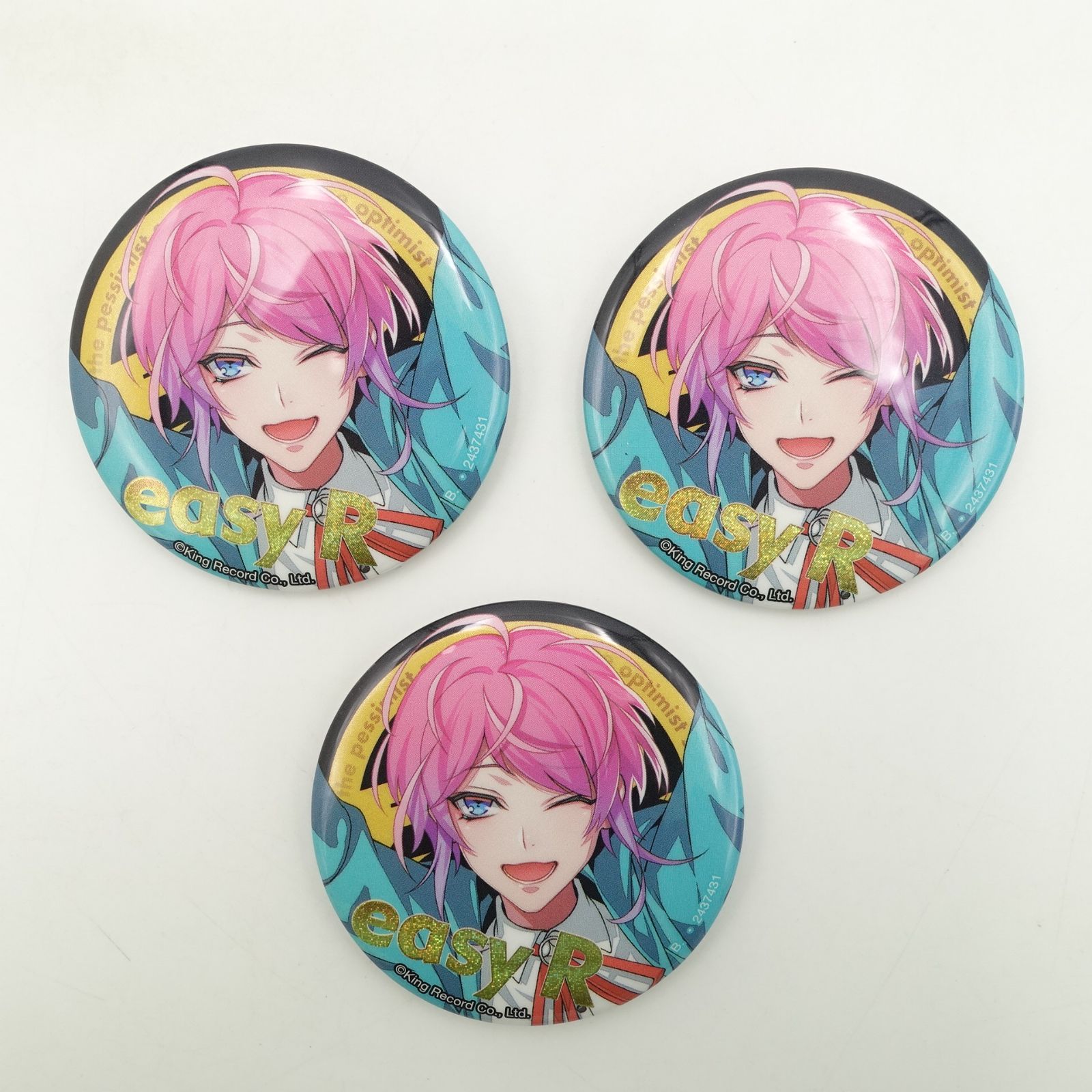 ヒプノシスマイク 飴村乱数 スクエア 缶バッジ 6個セット easy R Fling 