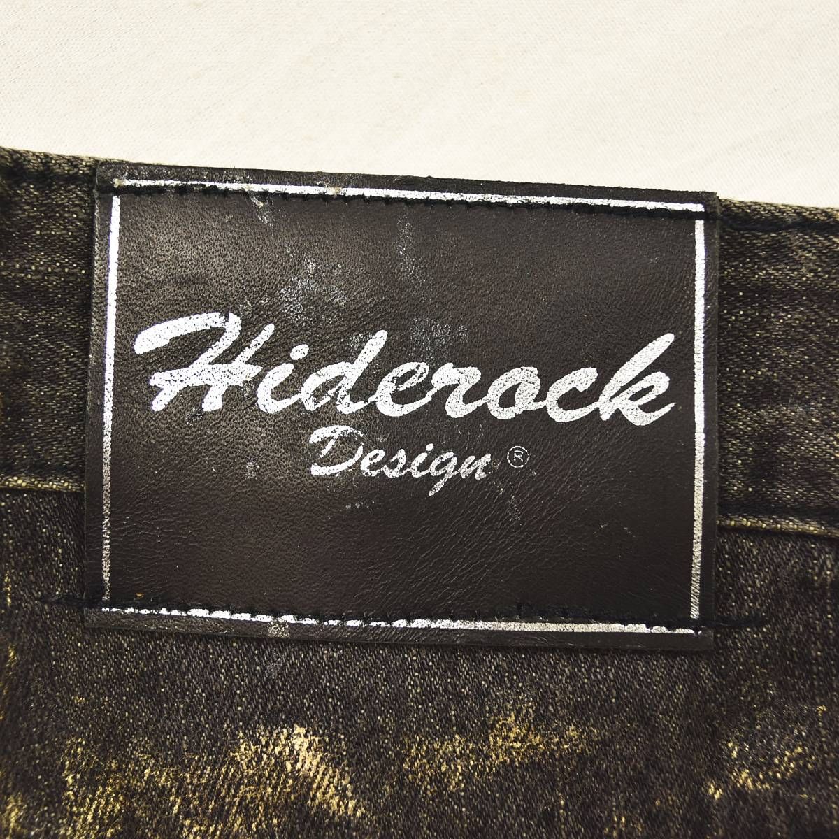 超美品】 ヒデロック HIDEROCK ペイント 加工 ダメージ