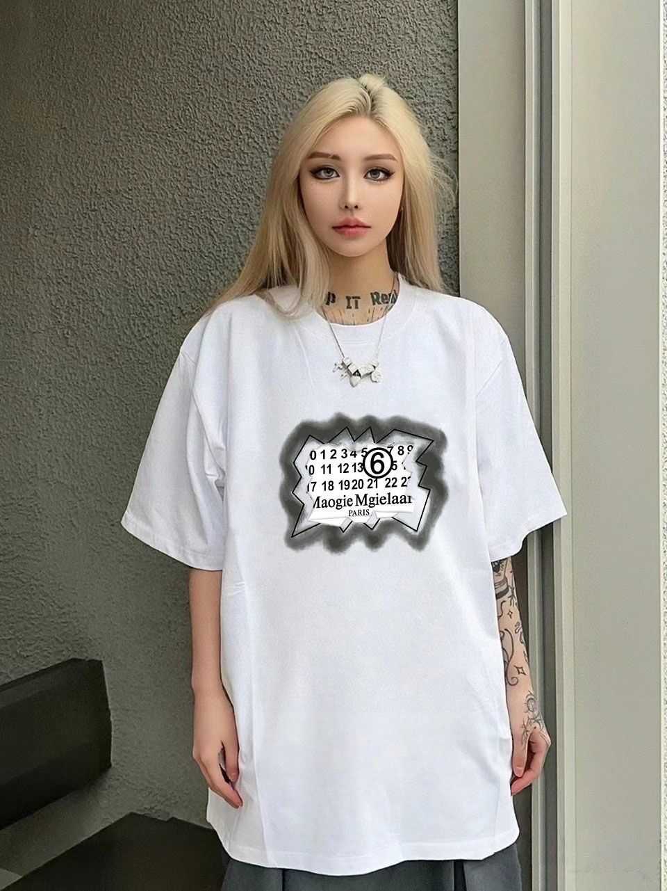 プリント柄 半袖Tシャツ