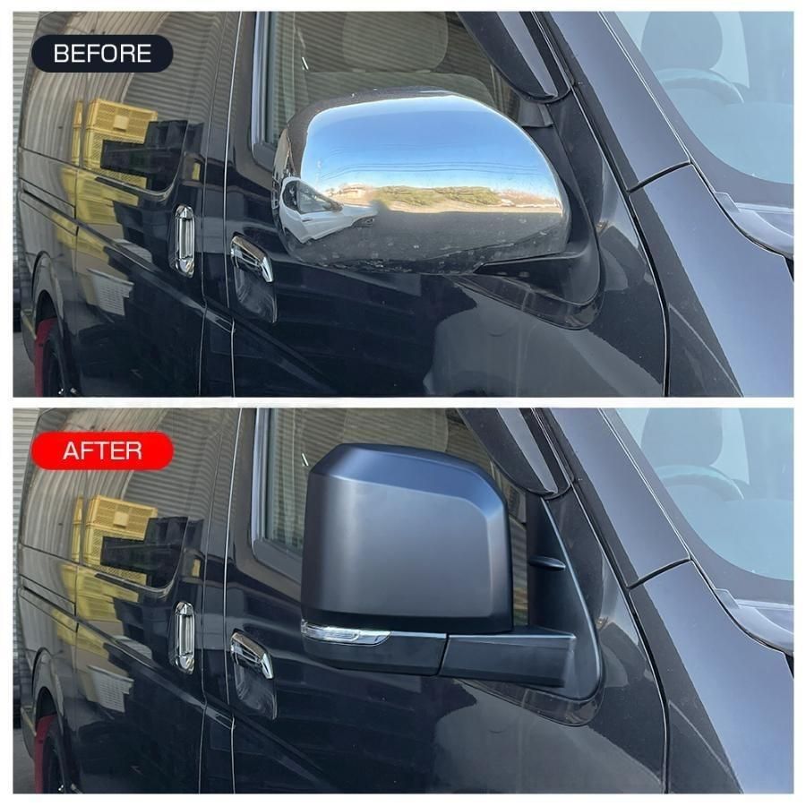 トヨタ ハイエース 200系 4〜7型対応 GL用 電動格納式ドアミラー LEDウインカー付き クロームメッキ 高輝度 安全性向上