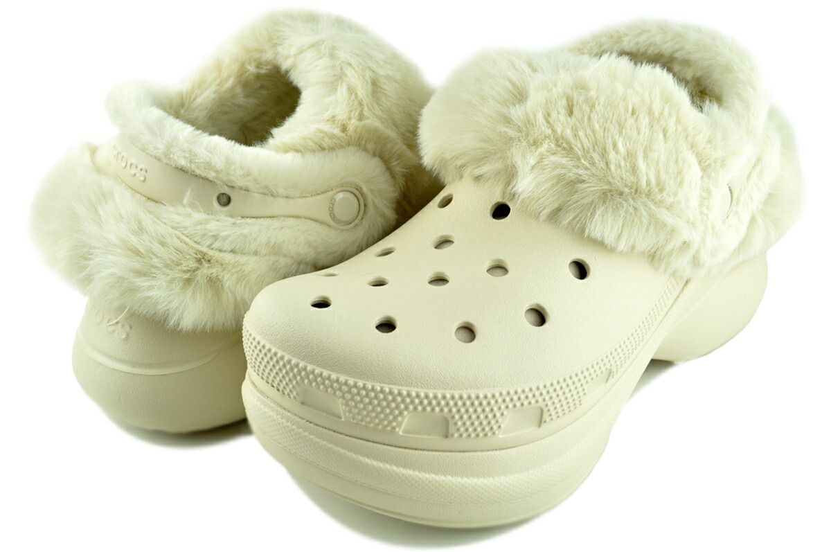 クロックス ベイ ラインド クロッグ ストッコ crocs BAE LINED CLOG STUCCO 靴 シューズ サンダル ウィメンズ レディース