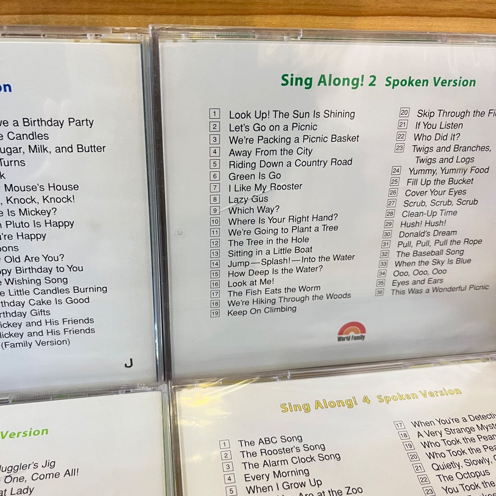 シングアロング DWE sing along! spoken version 1-4 2-4は新品未開封 