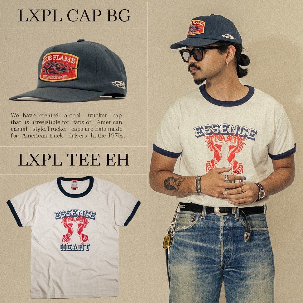 LXPL TEE EH アメカジ リンガーTシャツ - メルカリ