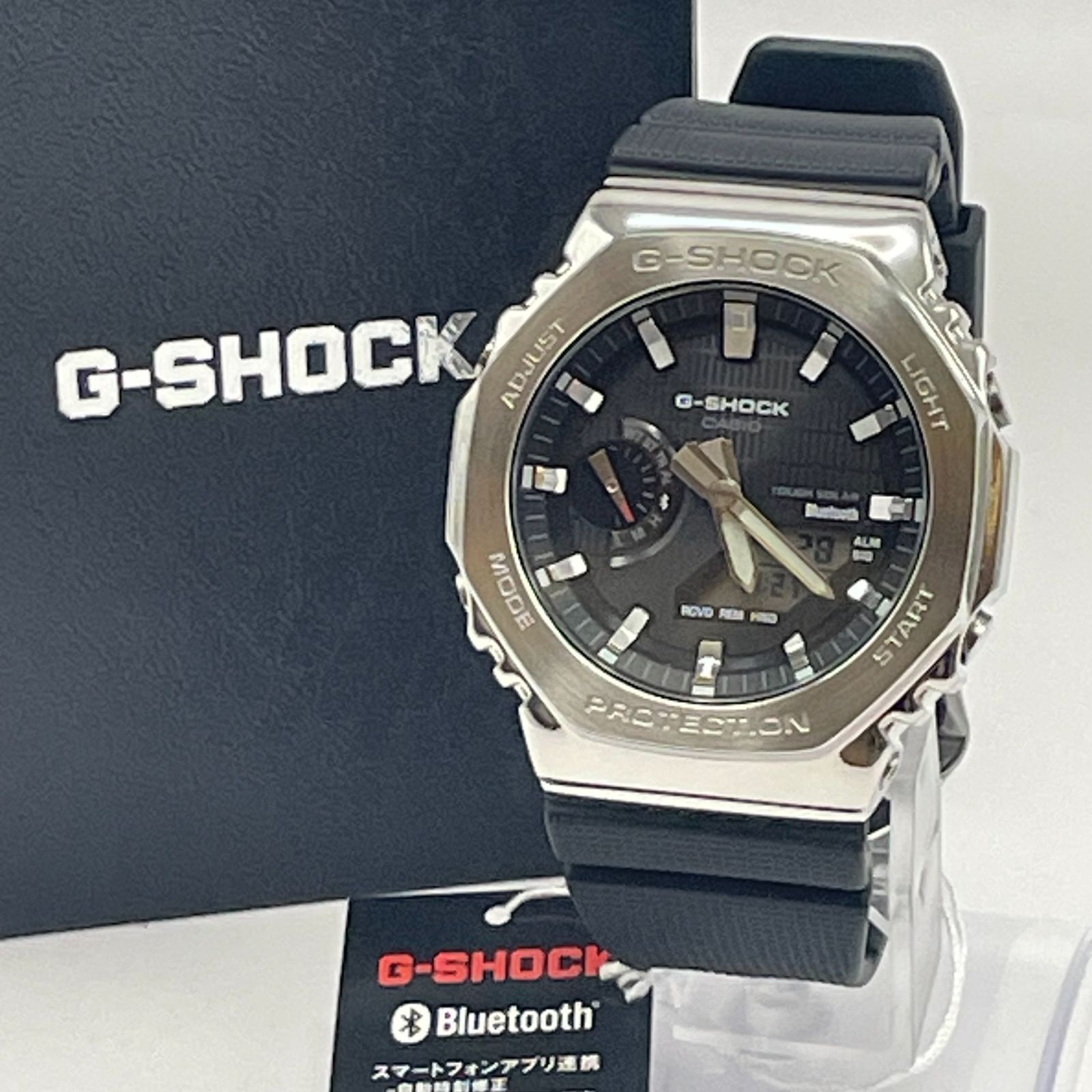 極美品 CASIO G-SHOCK GBM-2100-1AJF タフソーラー SSxラバー