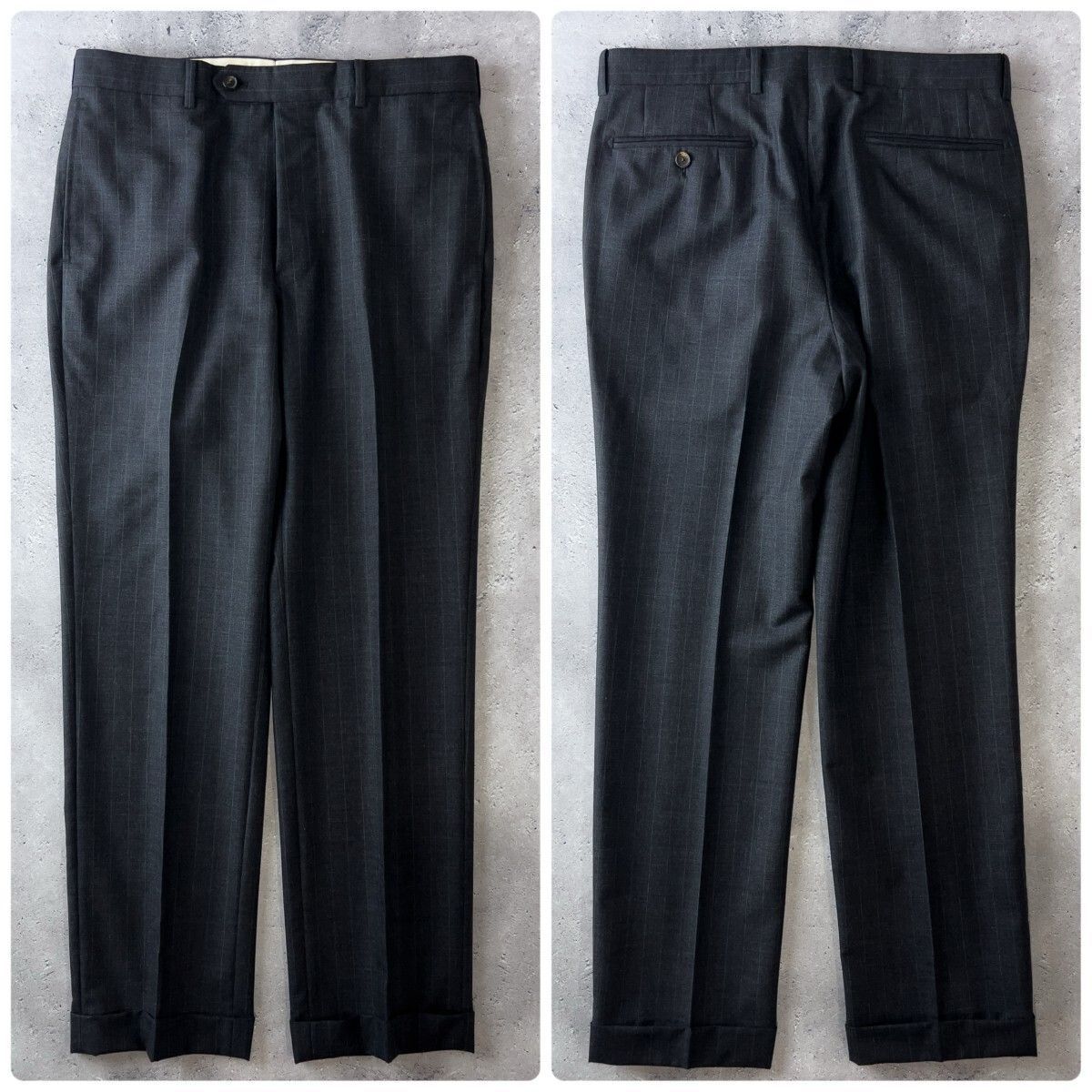 極美品 BOWER ROEBUCK 生地 最高級 カシミヤ混 スーパー120's