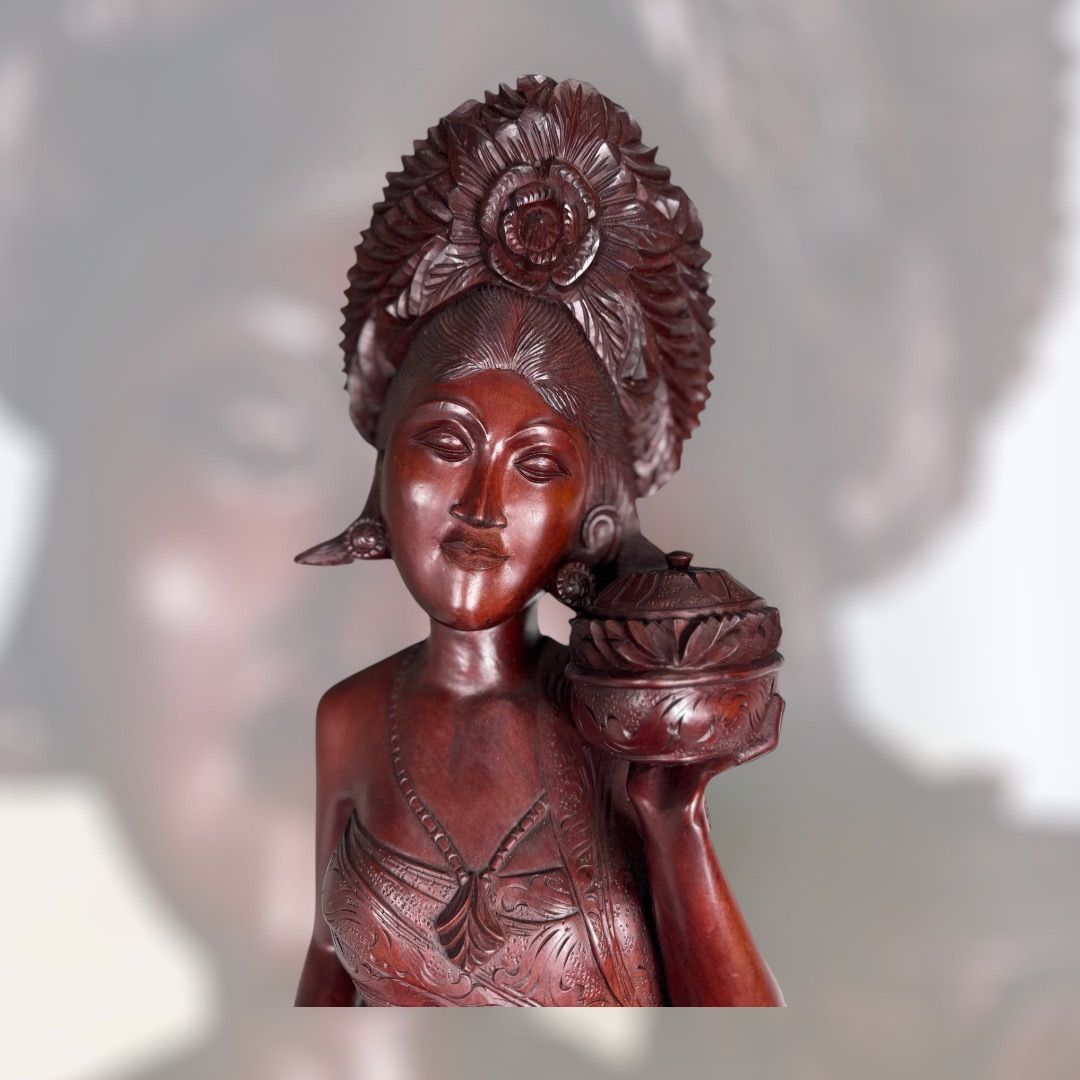 【ヴィンテージアート！インドネシア・バリ】バリ美女胸像 ヴィンテージアート！インドネシア・バリ】バリ美女胸像 バリ