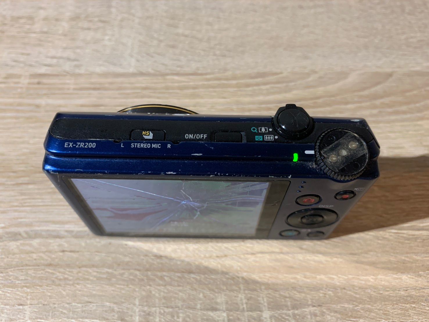 5923 Casio カシオ EXILIM EX-ZR200 ブルー ジャンク品 デジカメ