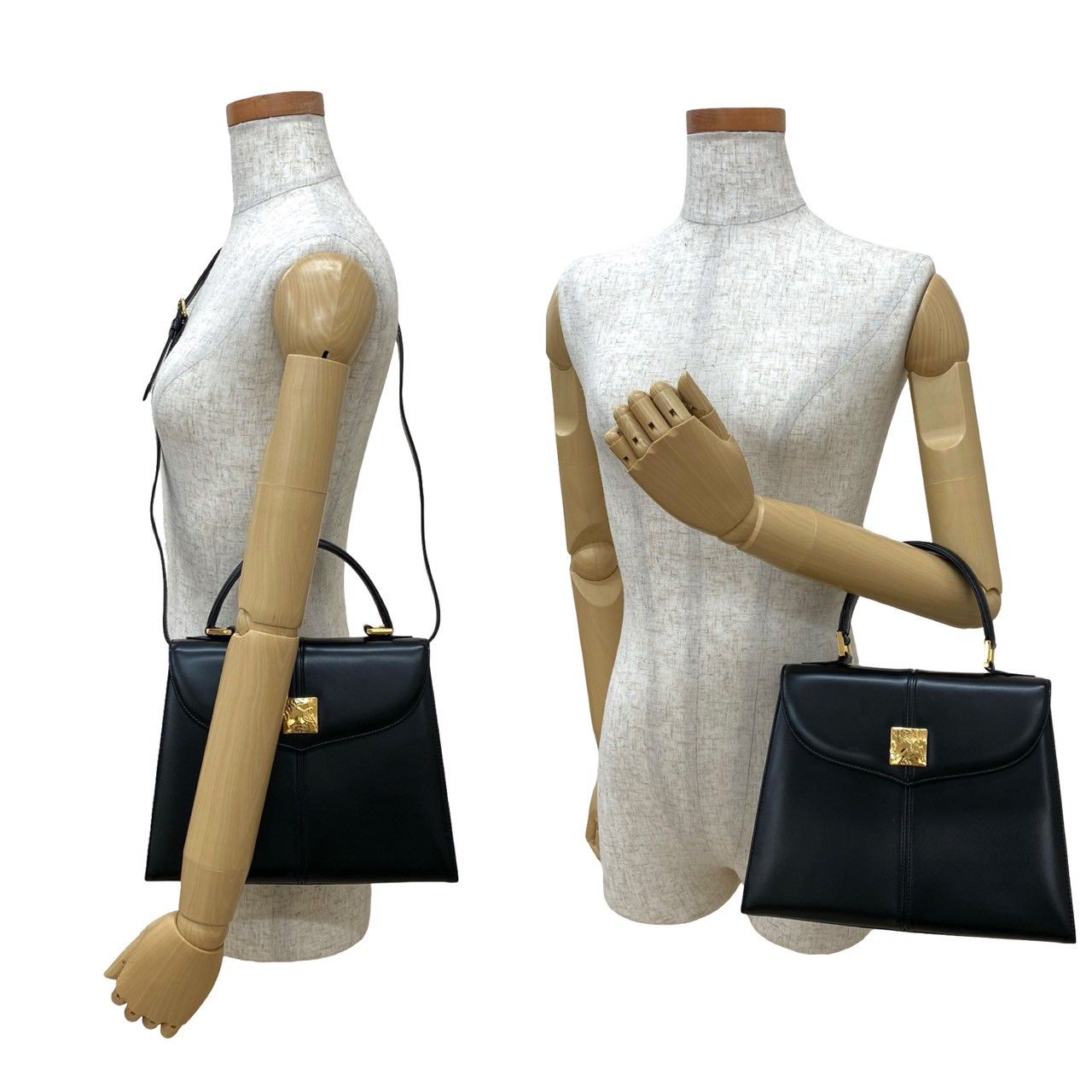 ほぼ未使用☆　イヴサンローラン　JRA認定　リザード　ハンドバッグ　2WAY ほぼ未使用 箱 袋付き YVES SAINT LAURENT イヴ サンローラン