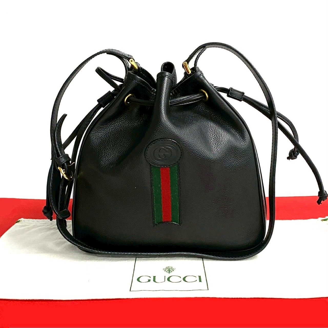 ほぼ未使用 GUCCI グッチ オールドグッチ ヴィンテージ シェリーライン