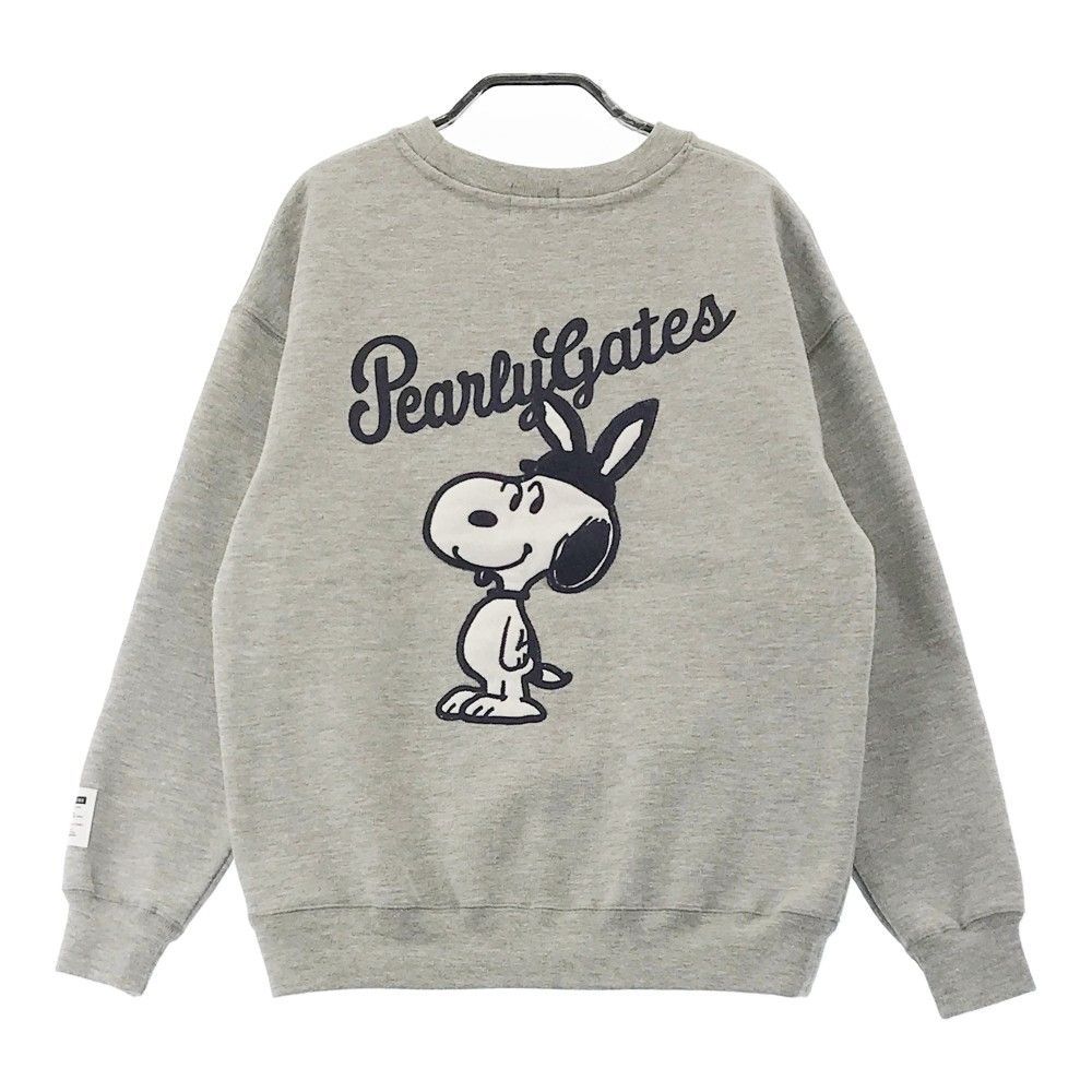 PEARLY GATES パーリーゲイツ ×PEANUTS 裏起毛スウェット トレーナー スヌーピー 0