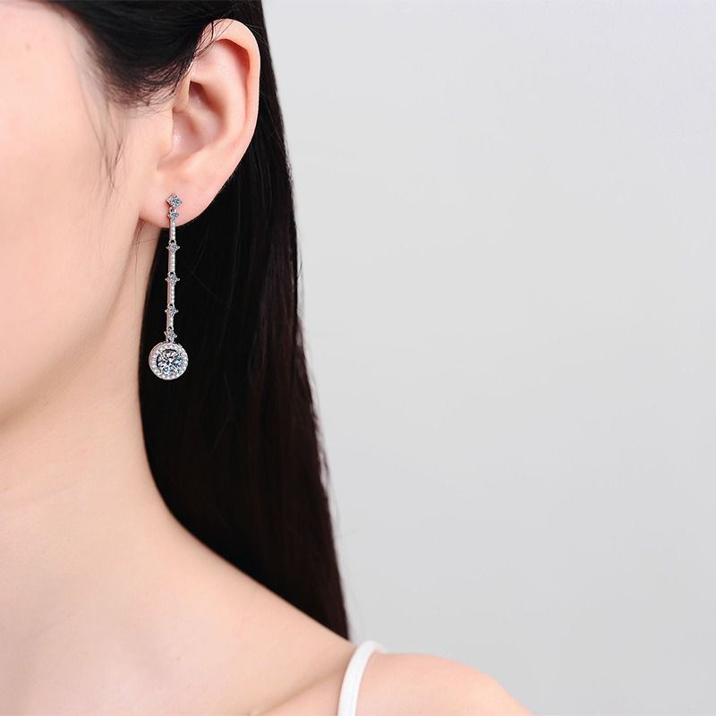 モアサナイト　ピアス　1ct　人工ダイヤ ピアス モアサナイト 1ct シルバー925 人工ダイヤモンド