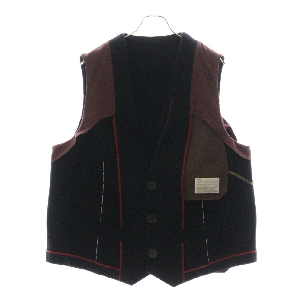 ま*い様 kolor 23aw ベスト 23wcm-v01102 サイズ2 kolor (カラー) 23AW 異素材切り替えベスト 23WCM-V01102 マルチカラー