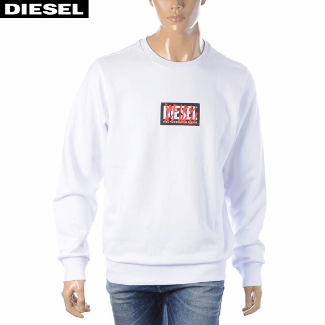 ディーゼル DIESEL スウェット L A00454-0BAZC トレーナー ホワイト 