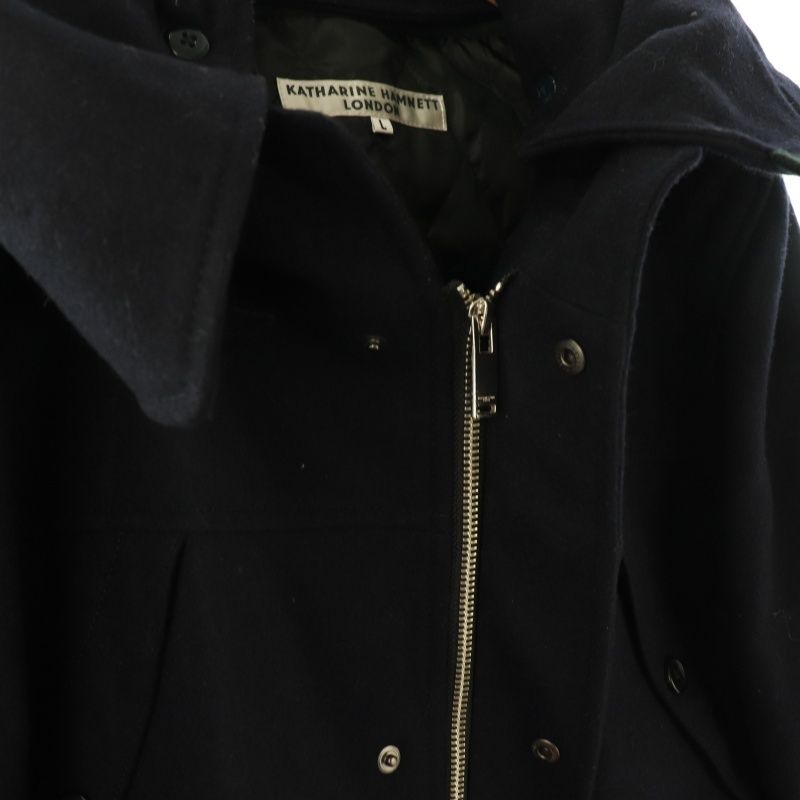 KATHARINE HAMNET LONDON フーディコート ウール M キャサリンハムネットロンドン KATHARINE HAMNETT LONDON