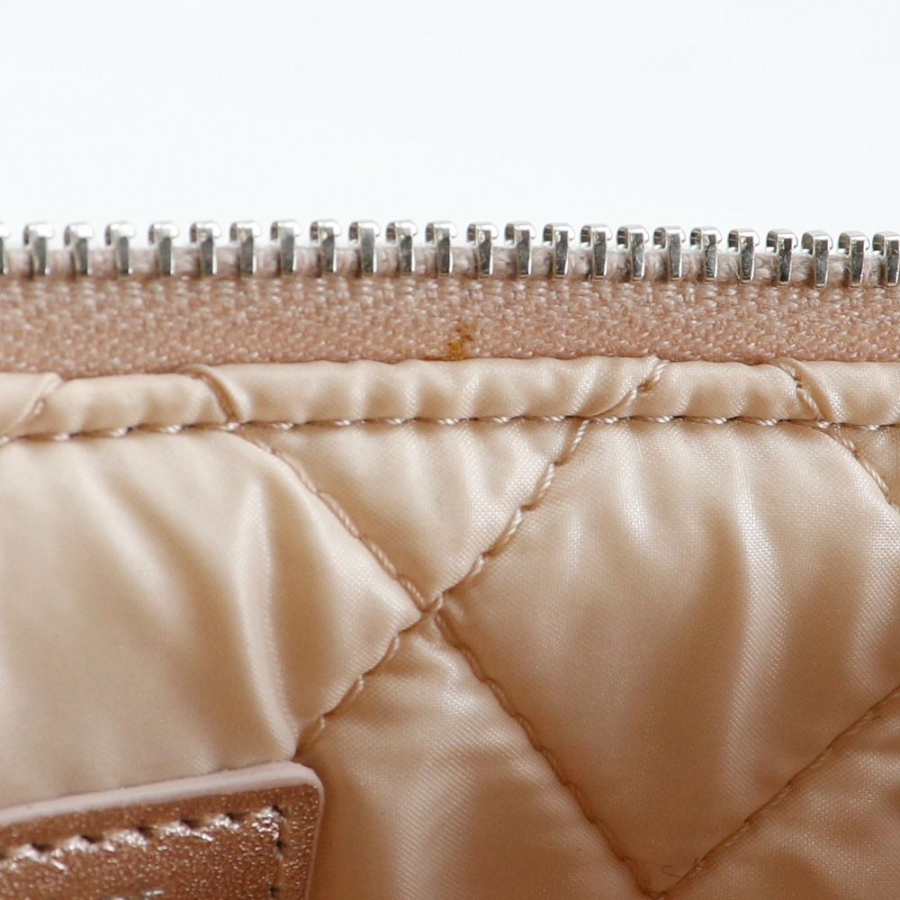 CHANEL】シャネル マトラッセ A69259 ラムスキン メタリックピンク  