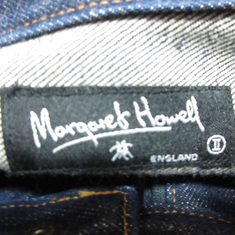 美品 MARGARET HOWELL マーガレットハウエル デニム ライダース