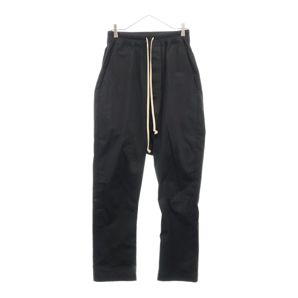 Rick Owens リックオウエンス 22AW DRAWSTRING LONG PANTS ドローストリングロングパンツ RU02B2380-TE ブラック