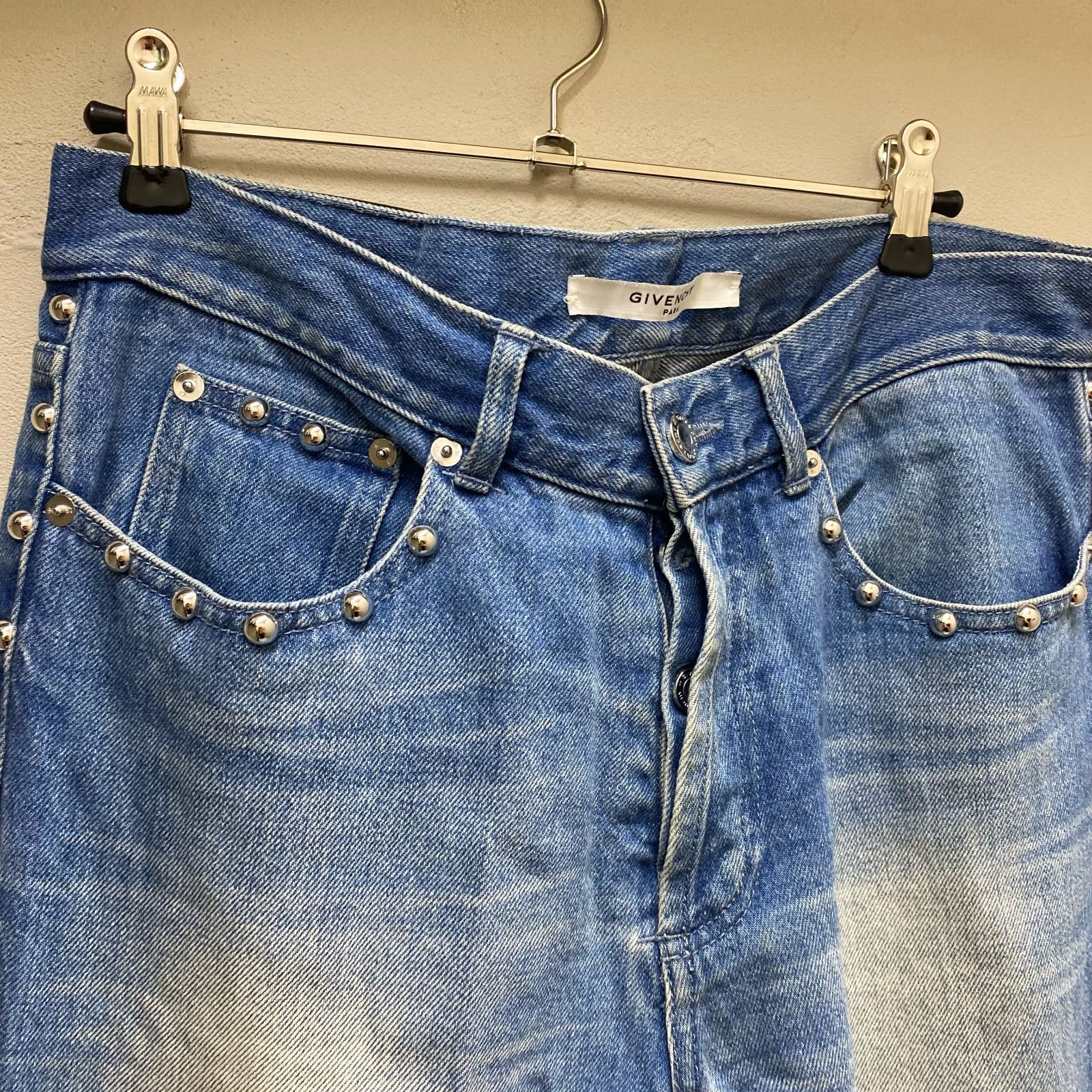 GIVENCHY ジバンシイ スタッズ デニムパンツ SIZE30【代官山06】【中古 