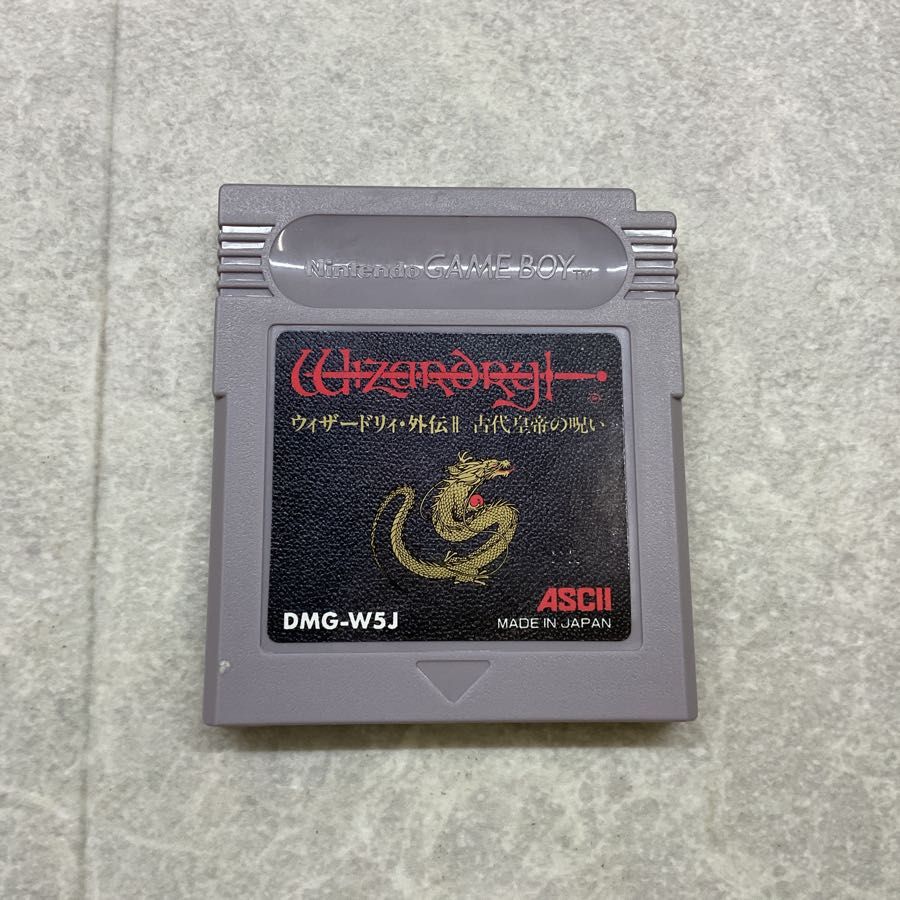 【希少】 美品　ゲームボーイ　ウィザードリィ 外伝Ⅱ 古代皇帝の呪い GB]ウィザードリィ外伝II 古代皇帝の呪い(Wizardry II CURSE OF