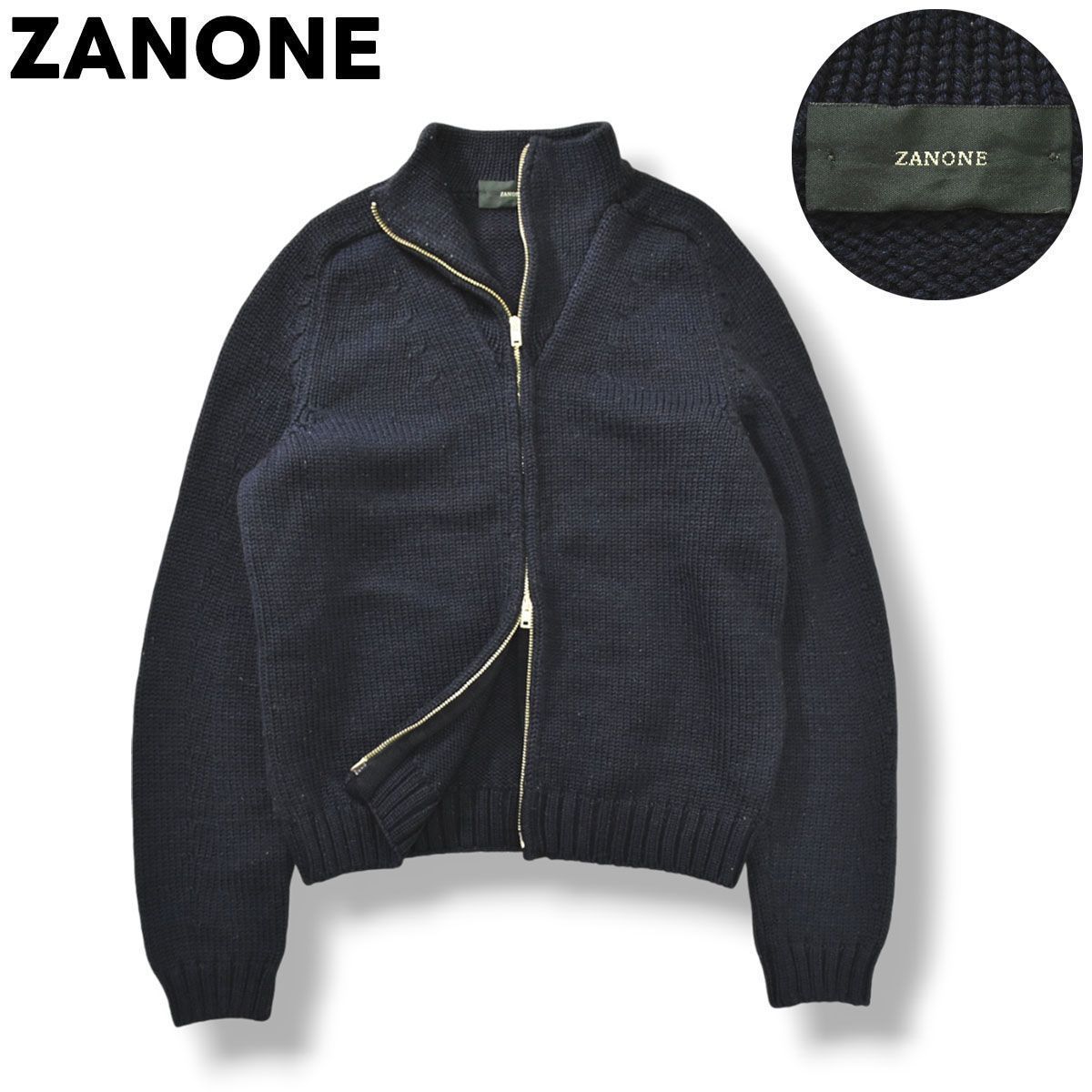 ザノーネ　ニットカーディガン　44 ザノーネ ニットカーディガン 44 【公式通販】
