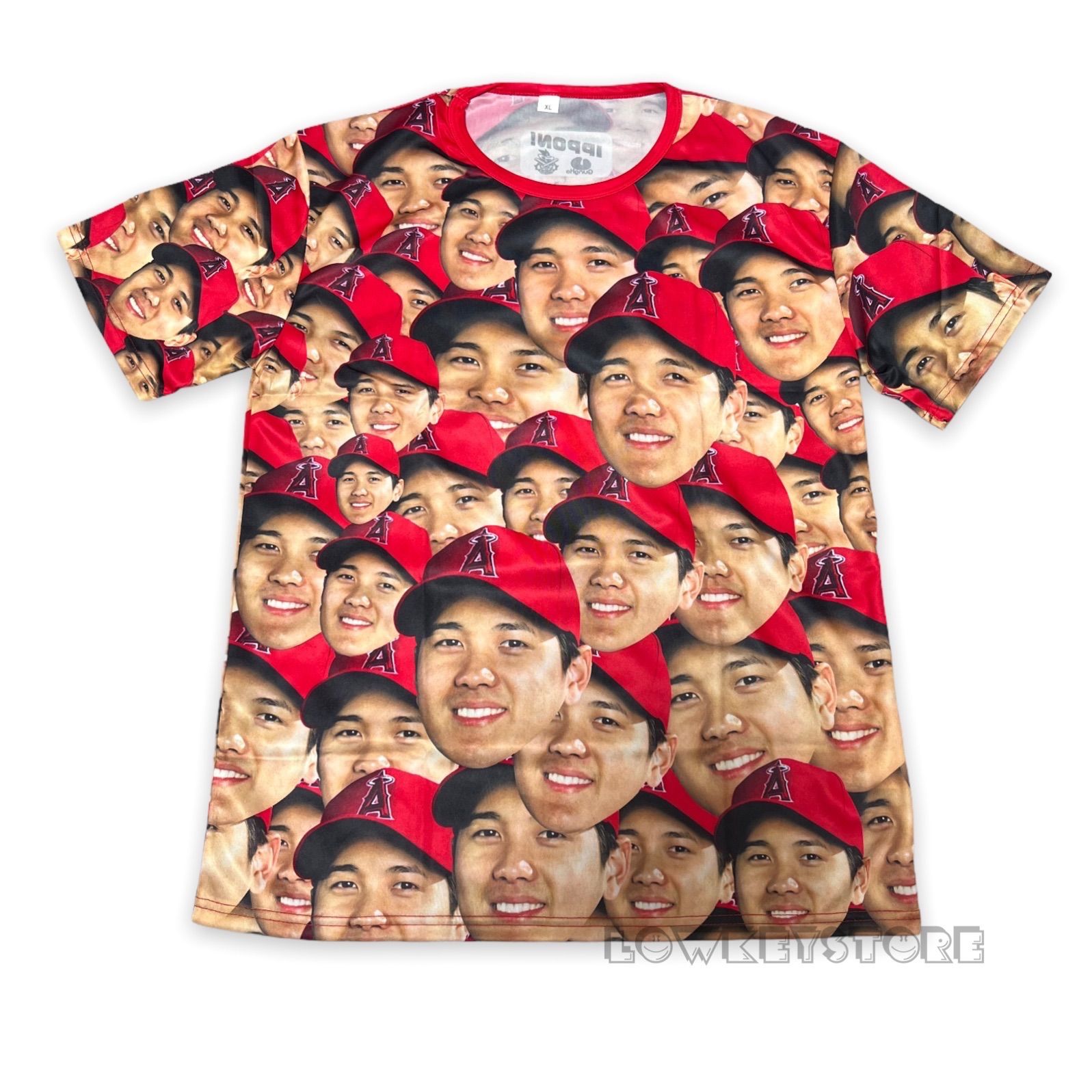 MVP チケット付き 大谷翔平 顔だらけTシャツ Shohei Ohtani - LOWKEY