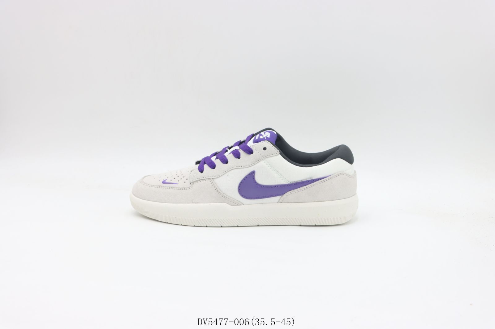 今日 Nike ナイキ スケートシューズ DV5477-006 ホワイトパープル-MM輸入