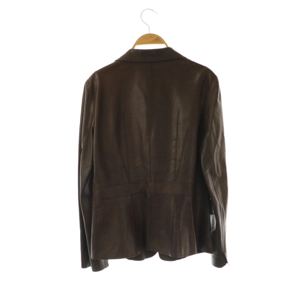 美品 LANVIN ランバン タキシード レザージャケット テーラードジャケット ランバン LANVIN コレクション COLLECTION ラムレザーテーラード