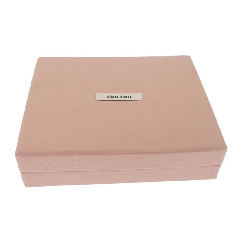 Miu Miu】コード コニャック カードケース レザー ピンク レディース