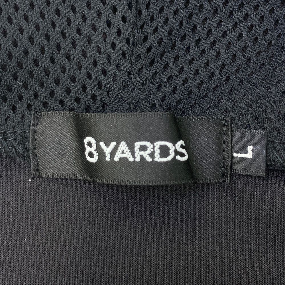 サイズ：L 8YARDS ハチヤーズ フード付き ベスト ブラック系