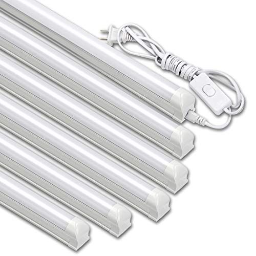 SD Light LED蛍光灯 40 W形 T 8 器具一体型LED蛍光灯 18 W 電球色 120 cm バーライト スイッチ付き 6本入り