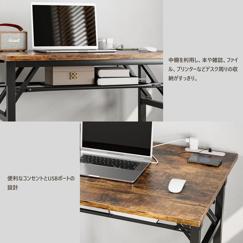 在庫処分 80*60*70CM パソコンデスク ゲーミングデスク 組み立て不要