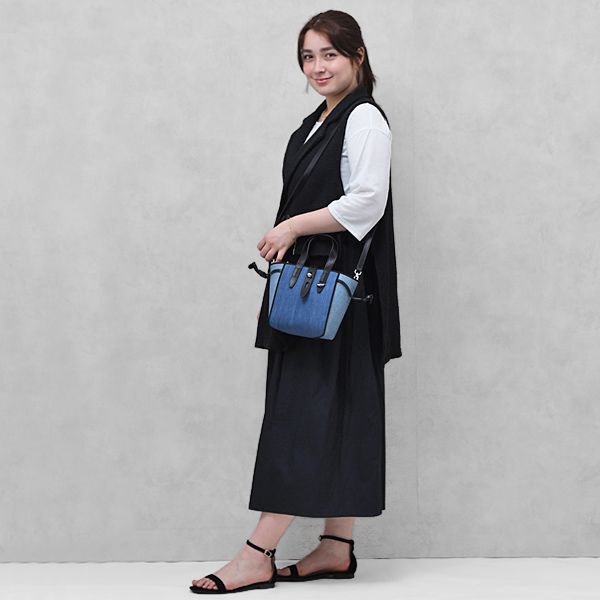 フルラ FURLA ネット NET MINI TOTE コットン×レザー 2WAY ミニ トート