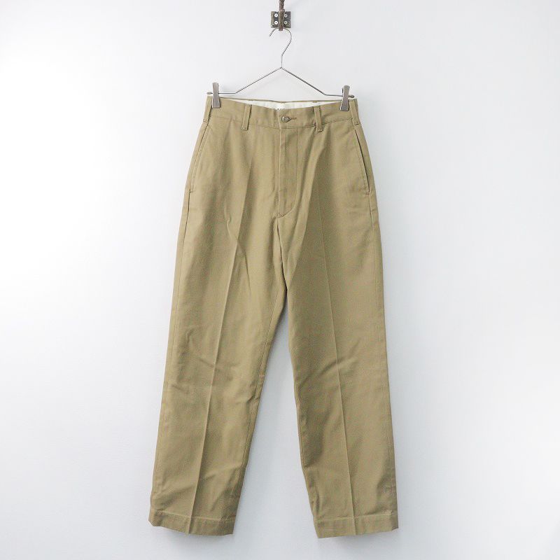 202SS シンゾーン Shinzone HIGH WAIST CHINO PANTS ハイウェスト チノパンツ 34/ベージュ ボトムス センタークリース【2400013836159】