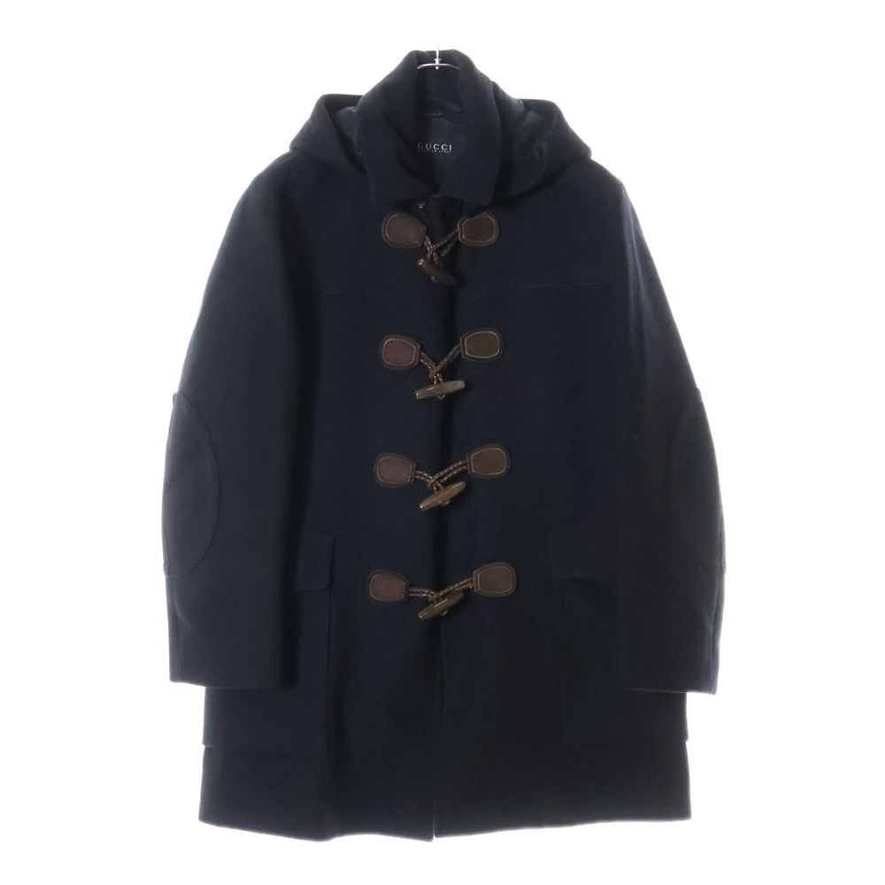 GUCCI 黒 ダッフルコート ウール製 GUCCI グッチ チェスターコート 黒 44R - メルカリ
