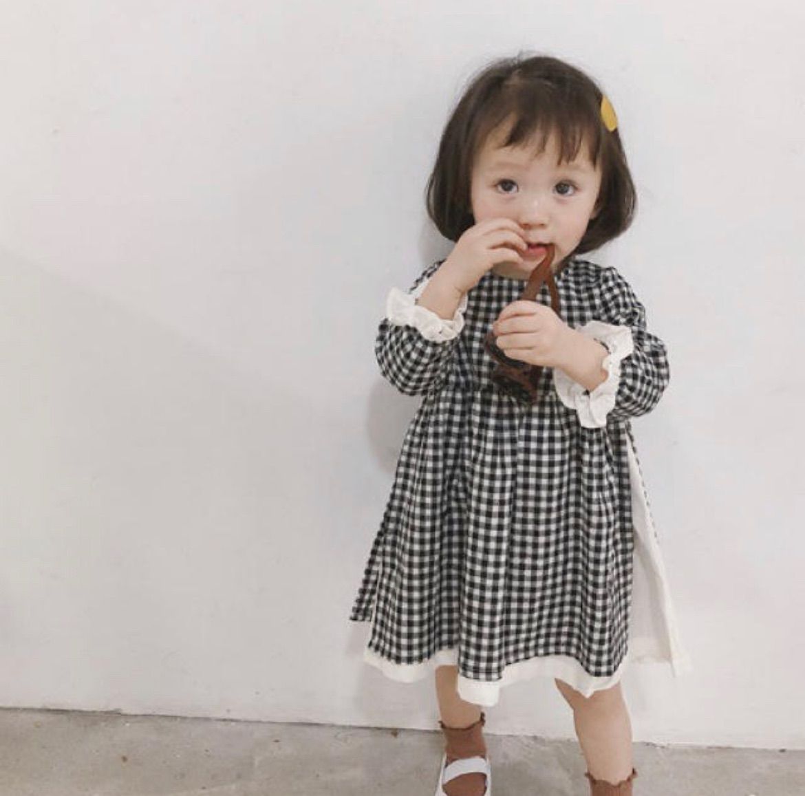 子ども服 ワンピース 95cm 双子 チェック